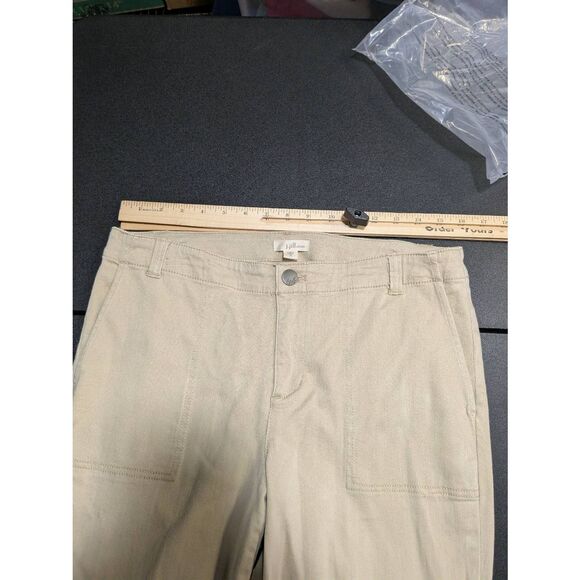 J Jill Denim khaki High Rise Straight Leg Jeans Women's Size 10 - Picture 5 of 6